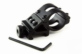 Tilted 45 Angle 25mm See Through Torch Laser Mount