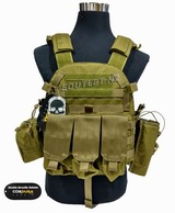 TMC Cordura LBT6094A Style Plate Carrier w/3 Pouch (Khaki / Tan)