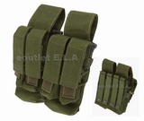 Cordura MOLLE M4/M16 + Pistol MAG Mon Key Pouch OD