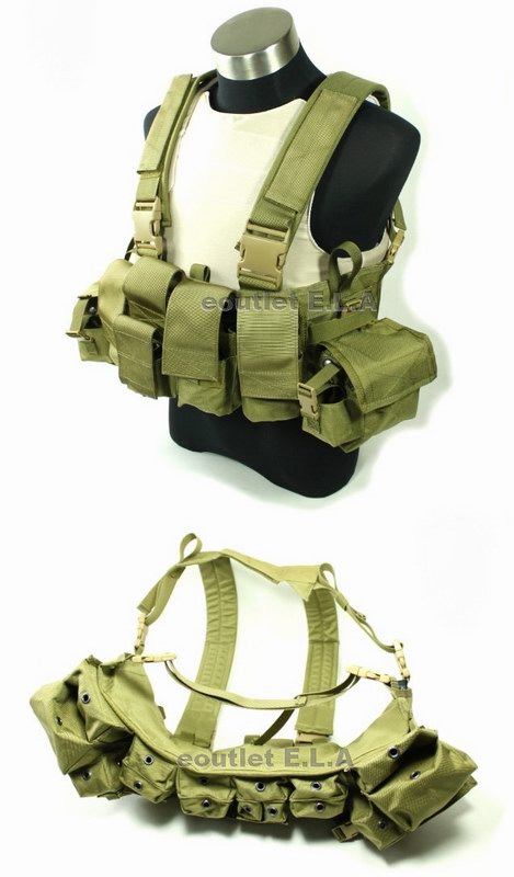 Cordura Tactical LBT 1961A Band Chest Rig (Tan Khaki)