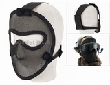 P.D Low Profile Strike Mesh Full Face Mask Black