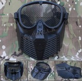 Transformers Style Full Face Mesh Mask Black