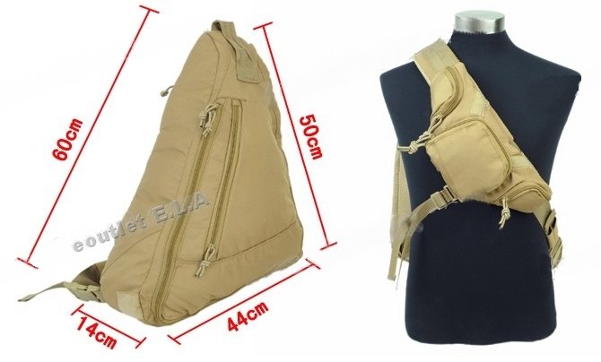 TT Tactical Utility Gear Slinger Backpack Bag 1000D TAN