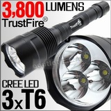 TrustFire 3x XM-L T6 LED Flashlight Torch 3800Lm
