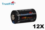 12X TRUSTFIRE CR2 3V LITHIUM BATTERY
