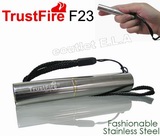 TrustFire F23 XP-E LED Stainless Steel LED Torch (160 Lumen, 3 M