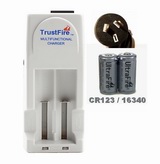 TRUSTFIRE 3.6V PROTECTED CR123A RECHARGEABLE SET 16340