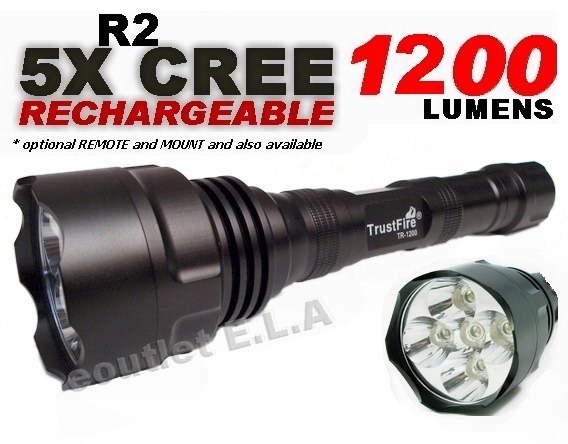 TF 5X R2 1200 Lumens RIFLE COMBO PACKAGE Recharge