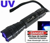 UltraFire 3 Watt UV Flashlight Torch - ULTRAVIOLET 385-395nm