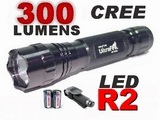 Ultrafire 6P 300 Lumens R2 LED Tactical Flashlight