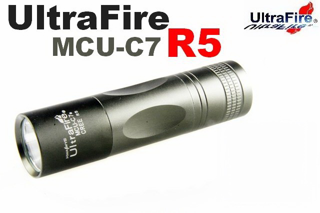 UltraFire MCU-C7s CREE Q5 Flashlight Torch (250 Lumens, 3 Mode,