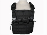 USMC WSH MOLLE Combat Carrier Chest Rig Vest Black