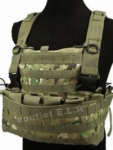 USMC WSH MOLLE Combat Carrier Chest Rig Vest Multicam