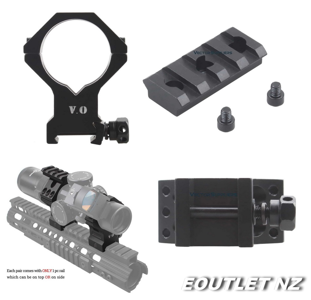 Vector Optics 35mm/34mm X-ACCU Picatinny Scope Ring High