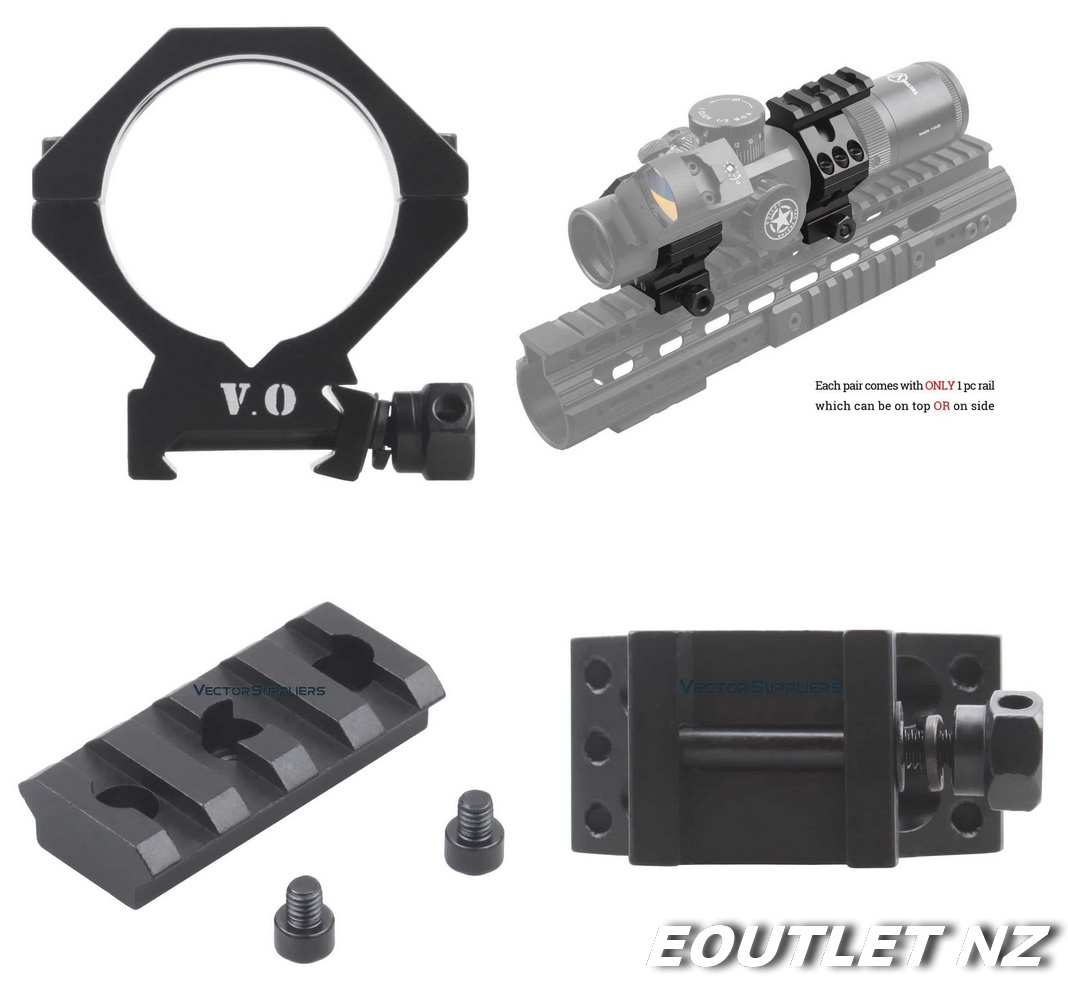 Vector Optics 35mm/34mm X-ACCU Picatinny Scope Ring Low