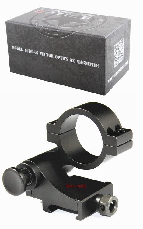 Vector Optics Tactical 3x Magnifier Quick Scope Flip Side Mount