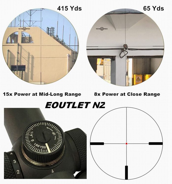 Vector Optics Forester 3-15x50 IR Rifle Scope