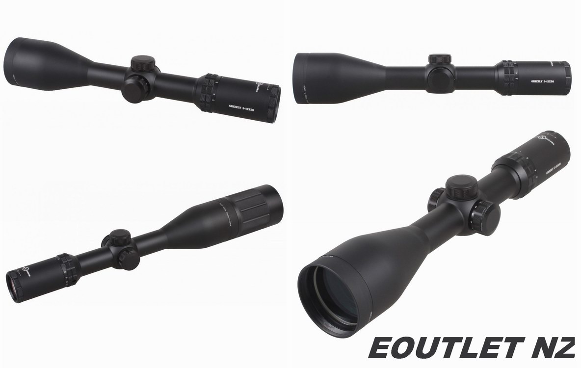 Vector Optics Grizzly 3-12x56 E Shooting Riflescope w/ Sunshade