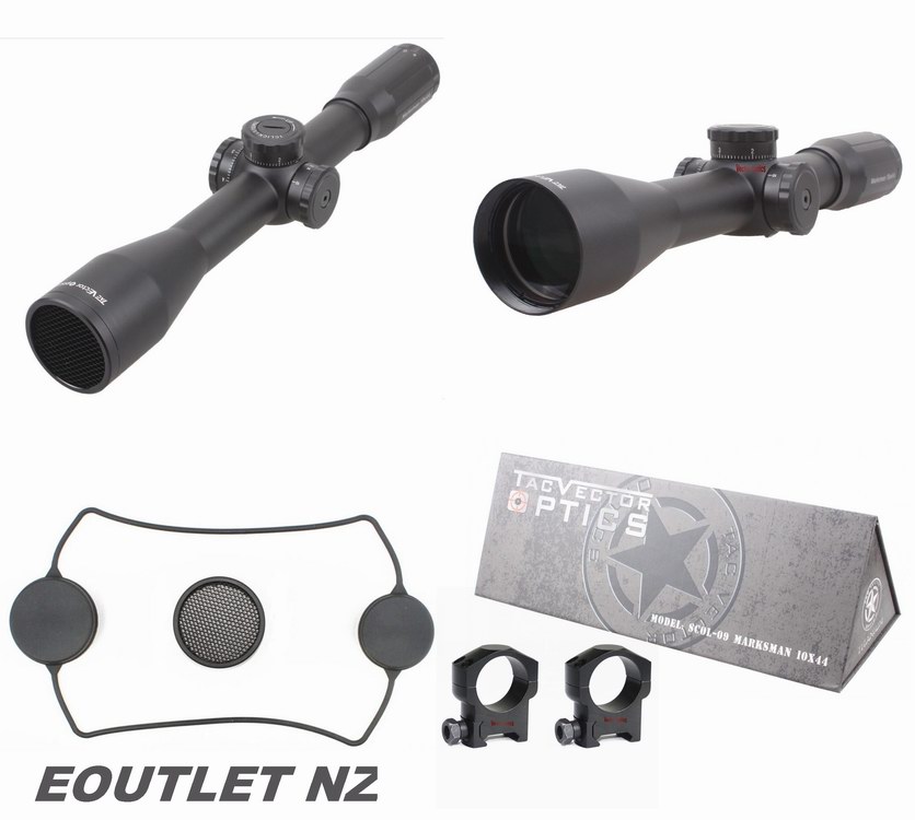 Vector Optics Marksman 10x44 Sniper Riflescope w/ Honeycomb