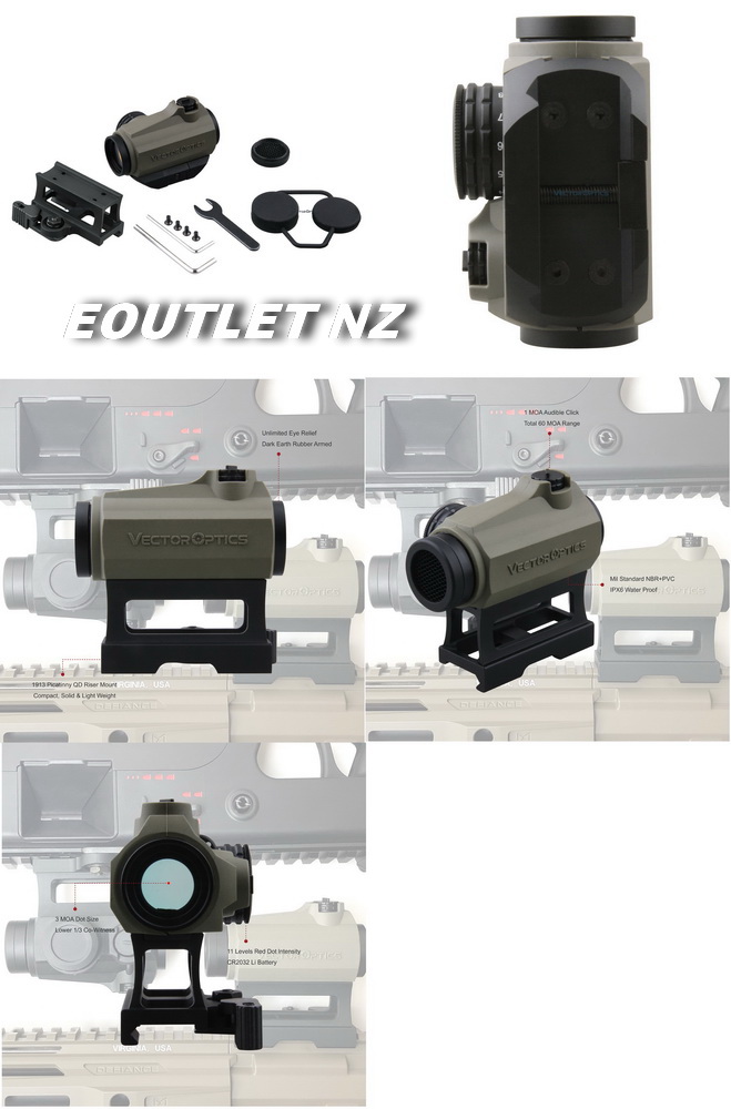 Vector Optics Maverick 1x22 Dark Earth Rubber Armour