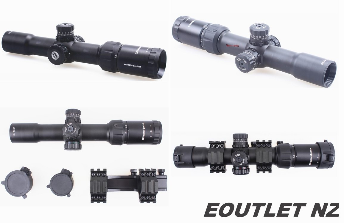 Vector Optics Tactical Mustang 1.5-4x30 Shooting Rifle Scope