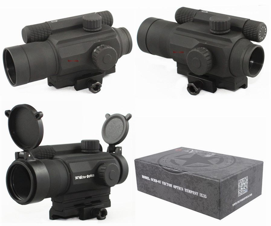 Vector Optics Tempest 1x35 Multi Reticle Red Dot Sight Scope