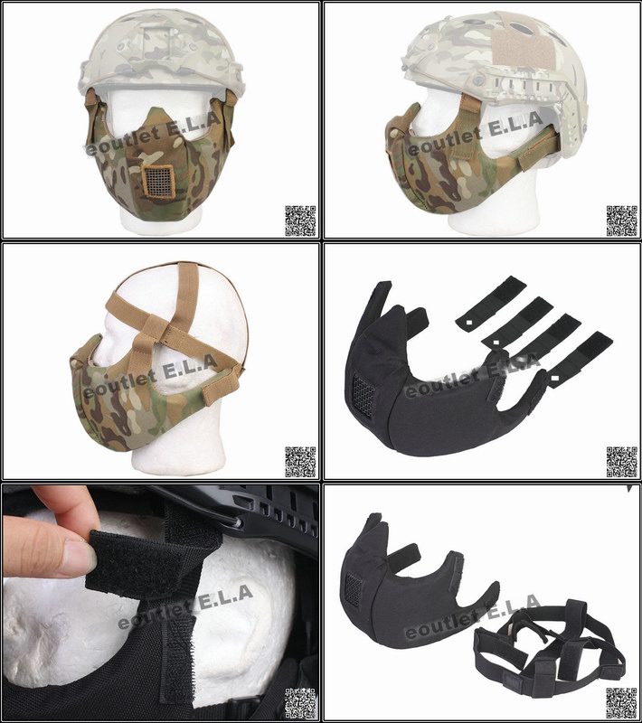 V.G V5 Breathable Padded Dual Layered Nylon Half Face Mask Black