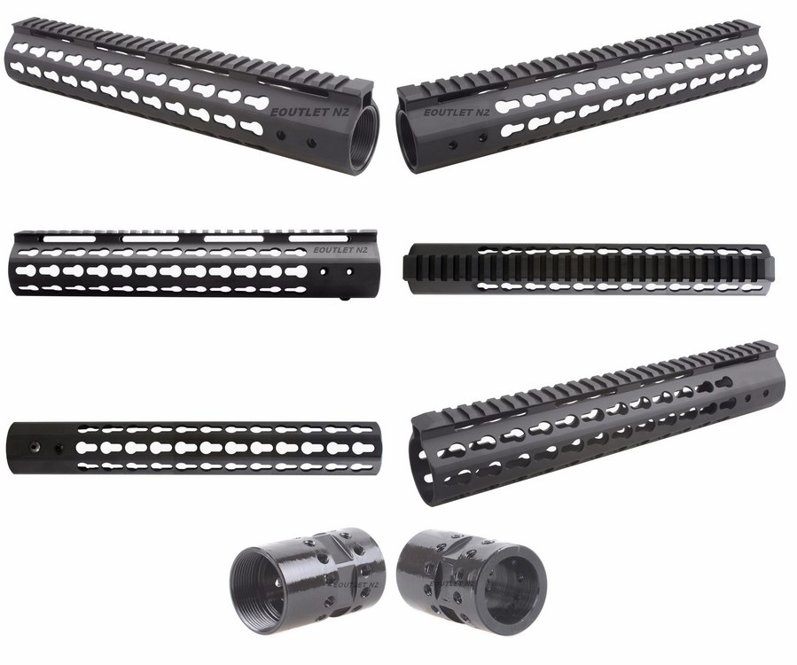 Tactical AR10 .308 12\" Inch Slim KeyMod Free Float Handguard