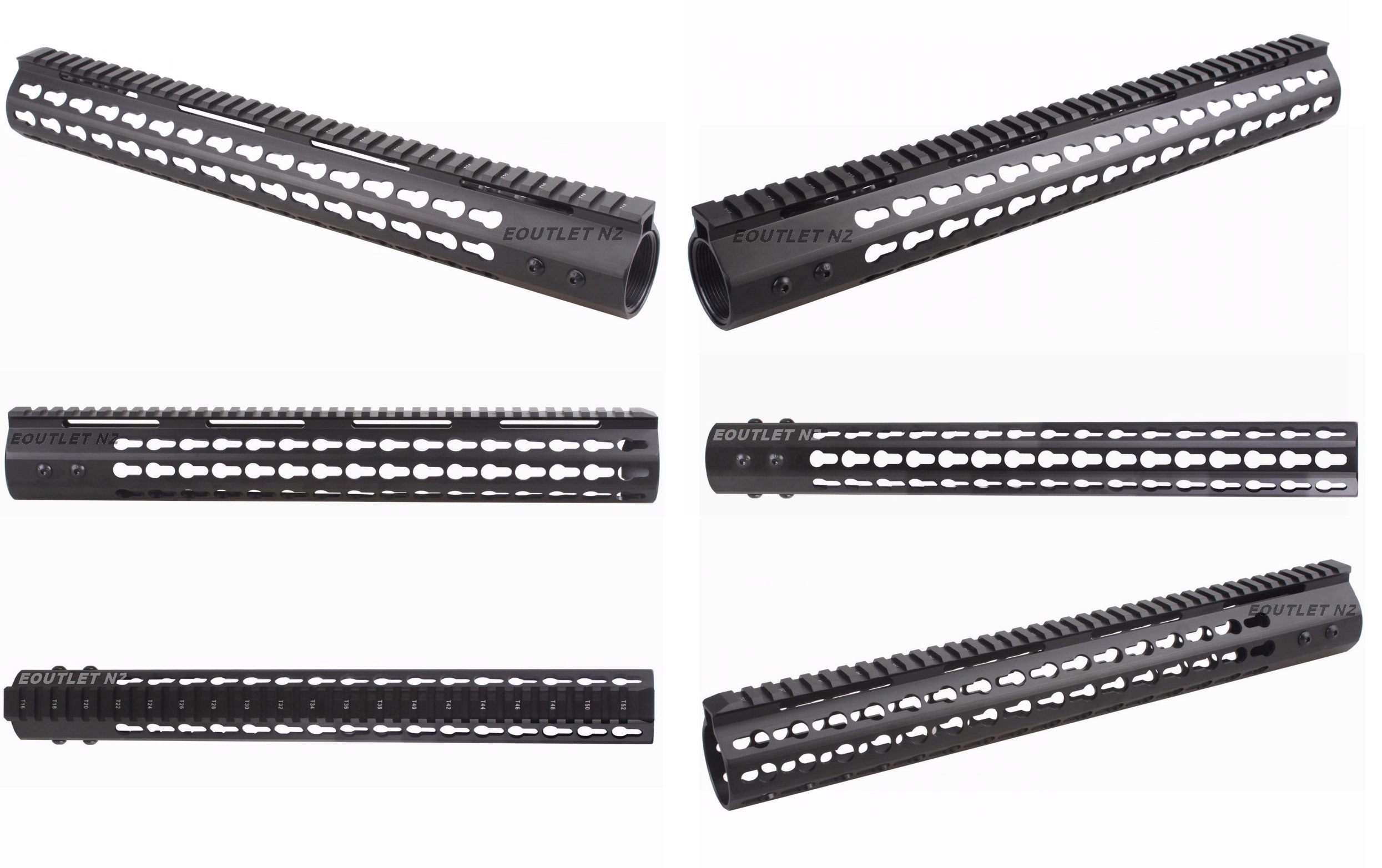 Tactical AR10 .308 15\" Inch Slim KeyMod Free Float Handguard