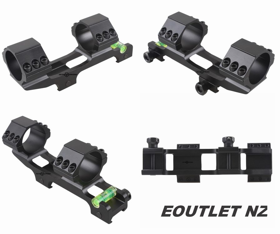 TacVector 25-30mm One Piece Cantilever Bubble Scope Mount w/TopR