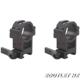 VO 30mm Quick Release Throw Lever High Picatinny Mount Ring PAIR