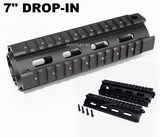 Tactical 7" M Series M4 Carbine Drop In Quad Rail RIS Handguard