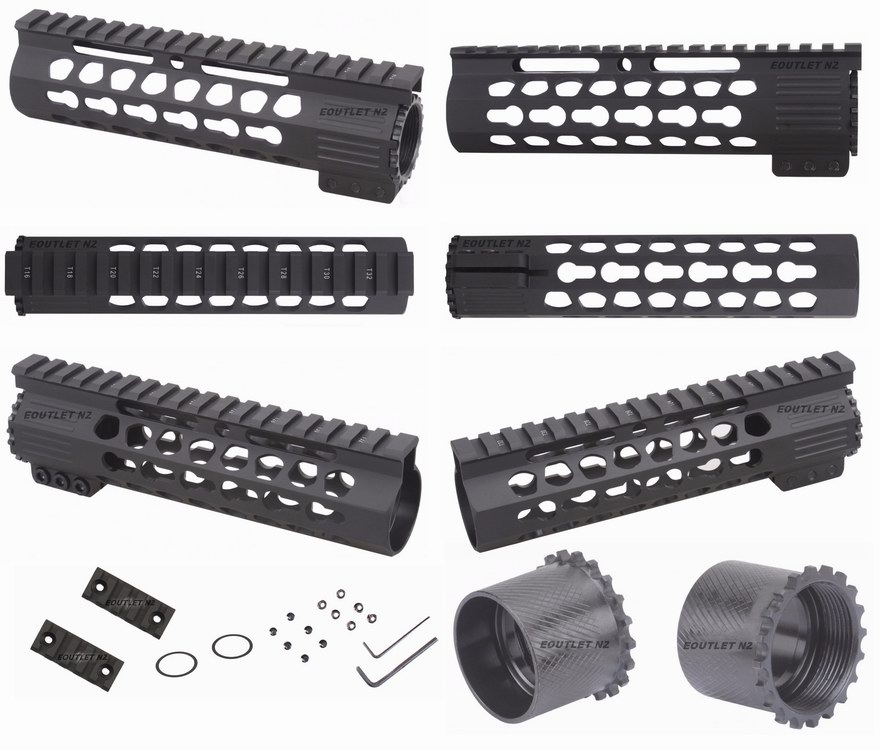 Tactical KeyMod 7\" Slim Lightweight Free Float Handguard Mount G