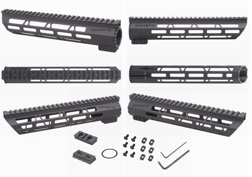 Tactical M-LOK 10\" Slim Free Float Handguard for M Series GBB