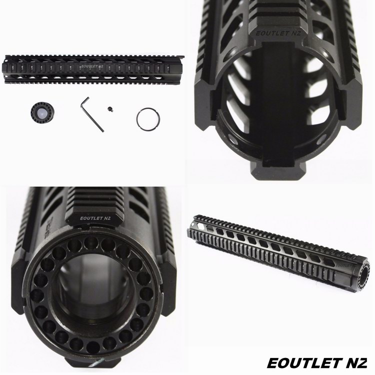 Tactical T.S. 15\" Carbine Free Floating Quad Rail Handguard