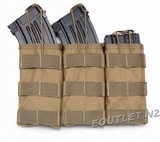 P.D MOLLE Triple Open Top Magazine Pouch CB Coyote Brown