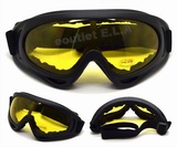 X400 Police Special Force Type Tactical Hunting Goggles Yellow