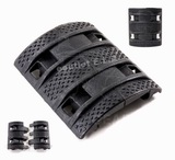 Textured Anti-slip Picatinny Rail Panel Grip Covers BK 8pcs